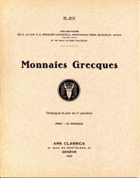 Ars Classica. Catalogue N° XIV. (Umschlag)
