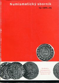 Nohejlova-Pratova, Numismaticky Sbornik. Vol. 12, 1971-72. (Umschlag)