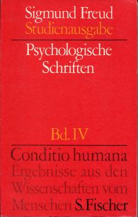 Freud, Studienausgabe  Band IV: Psychologische Schriften. (Umschlag)