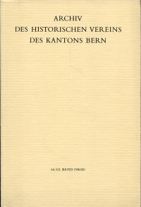 450 Jahre Berner Reformation. (Umschlag)
