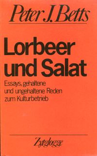 Betts, Lorbeer und Salat. (Umschlag)