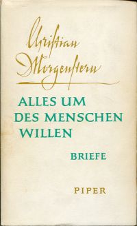 Morgenstern, Gesammelte Briefe. (Umschlag)