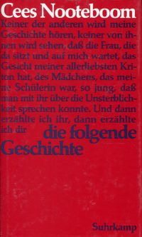 Nooteboom, Die  folgende Geschichte (Umschlag)
