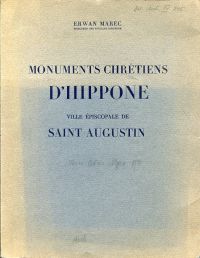 Marec, Monuments chrétiens d'Hippone. (Umschlag)