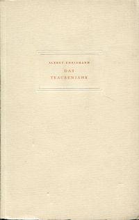 Ehrismann, Das  Traubenjahr. (Umschlag)