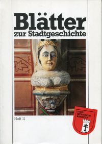 Blätter zur Stadtgeschichte; Heft 11 (Umschlag)