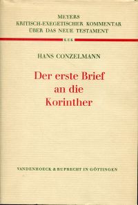 Conzelmann, Der erste Brief an die Korinther. (Umschlag)