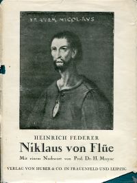 Federer, Niklaus von Flüe. (Umschlag)