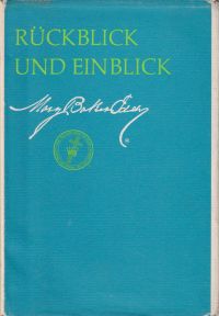 Eddy, Rückblick und Einblick. Retrospection and introspection. (Umschlag)