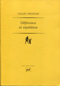 Deleuze, Différence et répétition. (Umschlag)