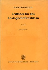 Kükenthal, Leitfaden für das zoologische Praktikum. (Umschlag)