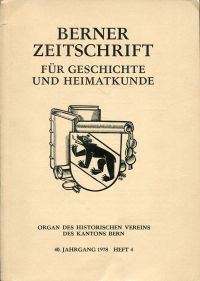 450 Jahre Berner Hohe Schule, 1528-1978. (Umschlag)