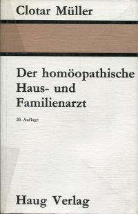 Müller, Der homöopathische Haus- und Familienarzt. (Umschlag)