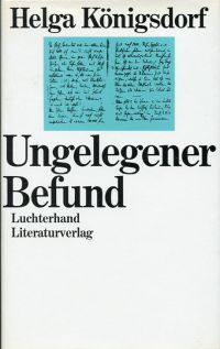 Königsdorf, Ungelegener Befund. (Umschlag)