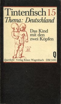 Buch, Tintenfisch 15:  Thema Deutschland. (Umschlag)