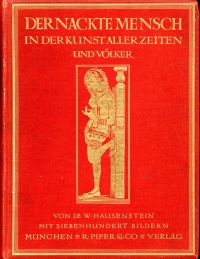 Hausenstein, Der nackte Mensch in der Kunst aller Zeiten und Völker. (Umschlag)