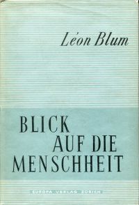 Blum, Blick auf die Menschheit. (Umschlag)