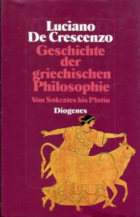 De Crescenzo, Geschichte der griechischen Philosophie. (Umschlag)