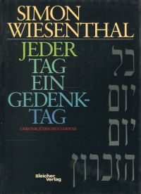Wiesenthal, Jeder Tag ein Gedenktag. (Umschlag)