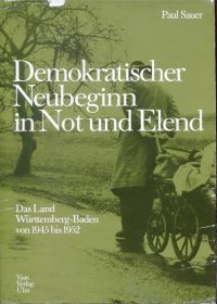 Sauer, Demokratischer Neubeginn in Not und Elend. (Umschlag)