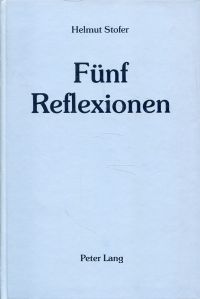 Stofer, Fünf Reflexionen. (Umschlag)
