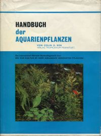Roe, Handbuch der Aquarienpflanzen. (Umschlag)