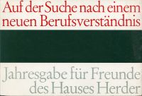 Muth, Auf der Suche nach einem neuen Berufsverständnis. (Umschlag)