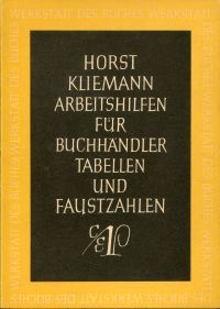 Kliemann, Arbeitshilfen für Buchhändler. (Umschlag)