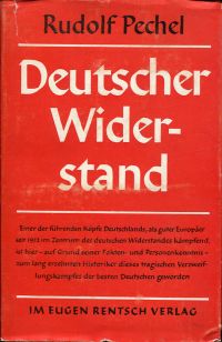 Pechel, Deutscher Widerstand. (Umschlag)