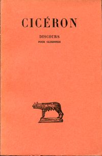 Cicéron: Discours. Tome VIII: Pour Cluentius. (Umschlag)