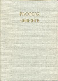 Propertius, Gedichte. (Umschlag)
