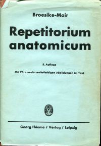 Broesike, Repetitorium anatomicum. (Umschlag)