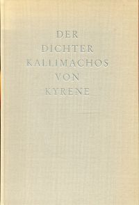 Howald, Der Dichter Kallimachos von Kyrene. (Umschlag)