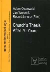 Olszewski, Church's thesis after 70 years. (Umschlag)