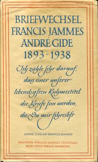 Jammes, Briefwechsel. (Umschlag)