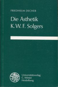 Decher, Die Ästhetik K.W.F. Solgers (Umschlag)