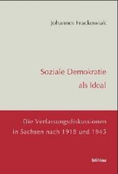 Frackowiak, Soziale Demokratie als Ideal. (Einband)