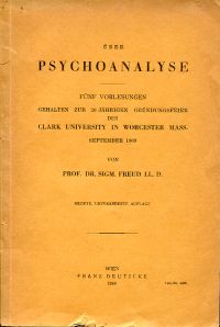 Freud, Über Psychoanalyse. (Umschlag)