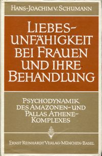 Schumann, Liebesunfähigkeit bei Frauen und ihre Behandlung. (Umschlag)