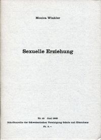 Winkler, Sexuelle Erziehung. (Umschlag)