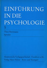 Herrmann, Einführung in die Psychologie, Band 5: (Umschlag)