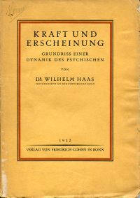 Haas, Kraft und Erscheinung. (Umschlag)