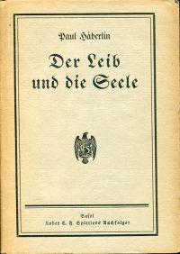 Häberlin, Der Leib und die Seele. (Umschlag)