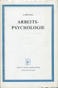 Rüssel, Arbeitspsychologie. (Umschlag)