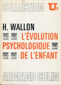 Wallon, L'évolution psychologique de l'enfant. (Umschlag)