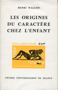 Wallon, Les origines du caractère chez l'enfant. (Umschlag)
