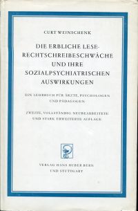 Weinschenk, Die  erbliche Lese-Rechtschreibeschwäche und ihre sozial-psychiatris (Umschlag)