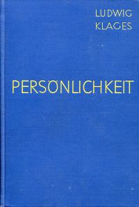 Klages, Persönlichkeit. (Umschlag)