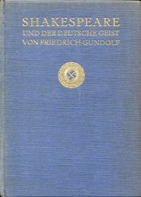 Gundolf, Shakespeare und der deutsche Geist. (Umschlag)