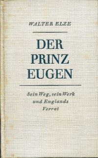 Elze, Der Prinz Eugen. (Umschlag)